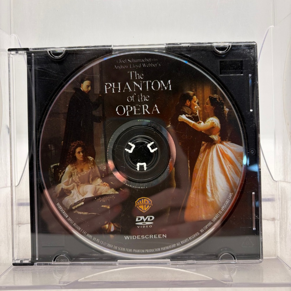 The Phantom of the Opera DVD 2004 Widescreen Joel Schumacher Andrew Lloyd Webber